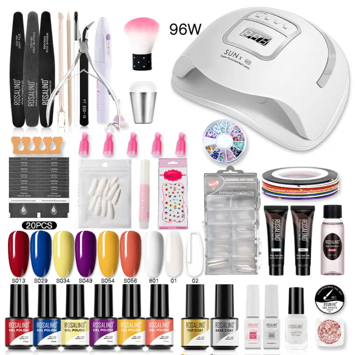 ROSALIND-Conjunto de esmaltes en Gel para uñas, herramientas de manicura, conjunto completo, para Semi permanente, necesita UV LED - 1