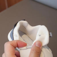 Zapatillas de Niños de Cuero Gris Zapatos de Caminar para Niños y Niñas con Hebilla - details 3