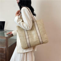 Bolsos hechos a mano para mujer, bolso de playa tejido de paja, gran capacidad, Asa superior, Verano - details 9