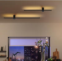 Lámpara LED de pared para decoración del hogar, candelabro moderno de pared largo, accesorio de luz con rotación de 350 ° para dormitorio, sala de estar, sofá de fondo - details 4