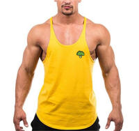 Summer Men's Fitness Pure Cotton Sweat-absorbing Marathon Running Sports Fashion Breahable Sleeveless Vest - details 25