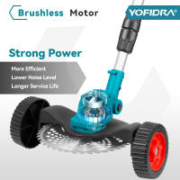Cortacésped eléctrico sin escobillas YOFIDRA de 9 pulgadas, 36000 RPM, recortadora de césped inalámbrica, herramienta de jardín con longitud ajustable para batería de 21 V y 18 V - details 4
