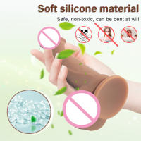 Leten Pene Realista Gran Pene Suave de Silicona Artificial con Ventosa - details 6