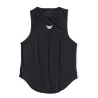 Summer Casual Breathable Quick Dry Sleeveless Tank Top Mens Gym Bodybuilding Workout Muscle Stringer Fashion Fitness Mesh Vest - details 12