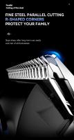 Kemei-cortadora de pelo eléctrica inalámbrica para hombre, cortadora de pelo profesional recargable para Barba, Máquina para cortar cabello, Kit de aseo, cortacésped - details 3