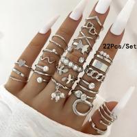 Juego de Anillos Geométricos Bohemios 30 Piezas de Oro y Plata para Uñas - details 13