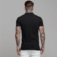 England style  Men Polo Shirt Zip Polo Tees Fashion  Cotton Fitness Polo T-Shirt  Brand Short Sleeve Gym Bodybuilding Clothing - details 3