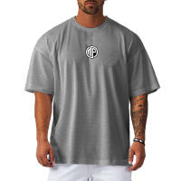 Gym Sport T-shirt Summer 0-Neck Short Sleeve Quick Dry T Shirt Men Casual Loose Shirt Gym Bodybuilding Workout Fitness Clothing - details 4