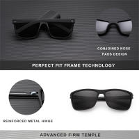 KIINGSEVEN gafas de sol polarizadas para hombre, gafas deportivas rectangulares con montura grande TR90 UV400, protección ocular para conducir, gafas antideslumbrantes para hombre y mujer - details 1