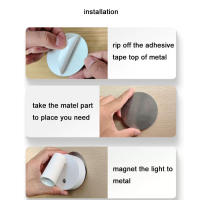 Luz LED inalámbrica con Base magnética, lámpara de mesita de noche regulable con Interruptor táctil, recargable por USB, color blanco y negro - details 11