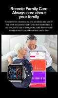2025 Nuevo VE31 Smartwatch SOS Llamada de emergencia ECG Temperatura Detección de frecuencia cardíaca Asistente de voz Modo deportivo Compatible con Android IOS Bluetooth Smartwatch - details 12