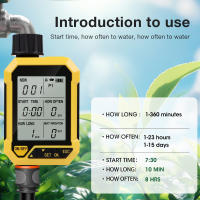 Temporizador de agua de riego inteligente, controlador de riego automático, sistema de riego, válvula de agua para césped y jardín, irrigador temporizado de 1-360 minutos - details 2