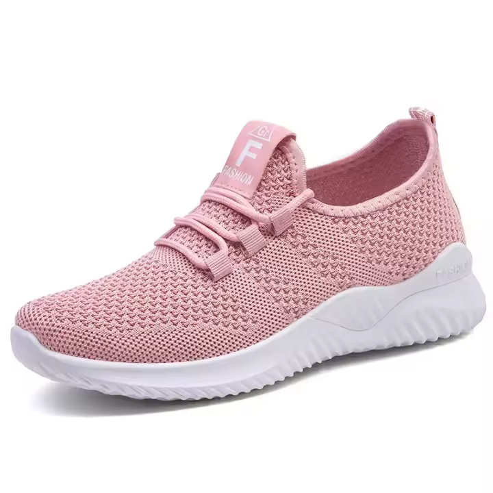 Zapatillas de deporte informales para mujer, zapatos de plataforma transpirables, cómodos, versátiles, con cordones, a la moda, de verano - 1