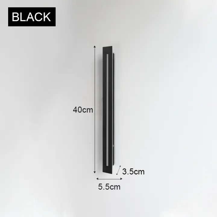 Lámpara LED de pared resistente al agua para exteriores, candelabro moderno de aluminio IP65, para jardín, porche, AC85-265V - 1