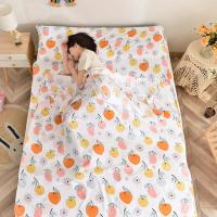 Saco de dormir antisuciedad de algodón 100% para Hotel, Sábana suave de viaje individual doble, saco de dormir portátil de viaje para adultos - details 17