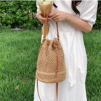 Bolso de Verano para Mujeres Bolso de Hombro de Paja Bolsa Top Mate de Ratán Bolso de Mano Casual de Raffia Crochet Bolso de Playa - details 3