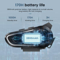 Auriculares Intercomunicadores Bluetooth 5.2 para Casco de Motocicleta Gearelec DK02 - details 1