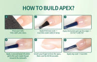 Nailpop 7 en 1 Builder Gel Multicolor Transparente Blanco Rosa Nude 15ml Nail Apex y Fortalecedor de Extensión Gel UV para DIY Salón en Casa. - details 6