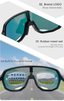Cycling Glasses Photochromic Sunglasses for Men Sun Mountain Bike Road Bicycle Eyewear Cycle Goggles Sports UV400 Polarized MTB - details 8