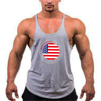 Brand bodybuilding fitness clothing gym stringer tank top men musculation vest men undershirt solid Muscle tank blank Tops - details 4