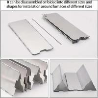 Parabrisas de horno plegable ultraligero de aleación de aluminio de 8 paneles/10 paneles, adecuado para acampar al aire libre y hacer picnic - details 5
