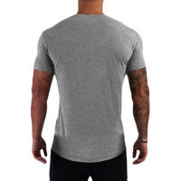 Camiseta Deportiva de Algodón para Hombres Manga Suelta, Impresión Fresca de Verano, Moda Fitness - details 7