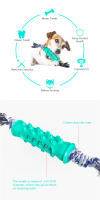 Cepillo de Dientes para Perros Juguete Masticable Duradero Limpieza Dental Suave - details 1