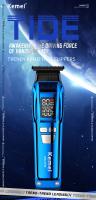 Kemei-cortadora de pelo profesional, juego de cortadora de pelo inalámbrica, cortador de pelo eléctrico, Máquina para cortar cabello recargable, Motor sin escobillas - details 0
