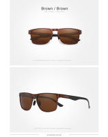 KINGSEVEN-gafas de sol polarizadas UV400 para hombre y mujer, lentes rectangulares de aluminio de alta calidad, accesorio deportivo de lujo para conducir - details 6