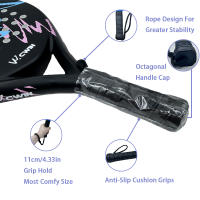 Camewin-raqueta de Paddle profesional para adultos, raqueta de tenis de cara suave de EVA de fibra de carbono con funda para bolsa de Padel, novedad de 2025 - details 2