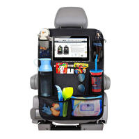 Organizador de Asiento Trasero de Coche con Pantalla Táctil Soporte para Tableta + 9 Bolsillos Protectores de Asiento para Niños y Niñas - details 3