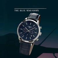 DUGARY Reloj Deportivo de Cuarzo Cronómetro de Moda de Acero Inoxidable Luminoso Estilo Piloto 40mm - details 3