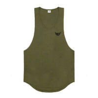 New Plain Casual Fashion Print Tank Top Men Gym Bodybuilding Stringer Sleeveless Shirt Fitness Clothing Sportwear Muscle Vest - details 14