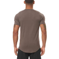 Camiseta Deportiva de Fitness para Hombres Ajuste Cerrado, Manga Corta, Secado Rápido, Frescura, Poliéster - details 10