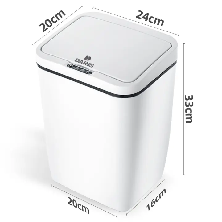 Cubo de basura inteligente para el hogar, cubo de basura de inducción con Sensor eléctrico, automático, para cocina y baño - 1