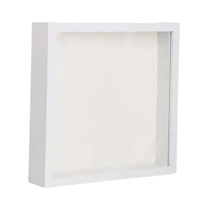 Marco de caja de sombra de madera, caja de flores de madera, adorno decorativo de mesa, marco de flores secas, vitrina para manualidades artísticas - 1