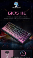 Teclado de Juegos SKYLOONG GK75 HE Interruptor Rápido TKL 8KHz de Poling Rate Topográfica PBT - details 0