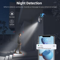 Cámara de Seguridad Inalámbrica Icsee 5MP Visión Nocturna Detección Humana - details 7