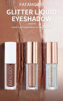 Sombra de Ojos Líquida Brillante Monocromática Barra de Maquillaje de Lentejuelas Doradas y Moradas para Realzar la Piel Impermeable y Brillante - details 5