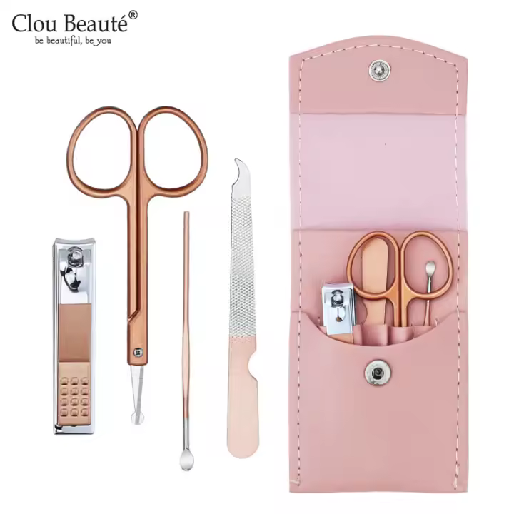 Cortaúñas para manicura y pedicura, conjunto de acero inoxidable, tijeras para cutículas, herramienta para cortar cutículas - 1