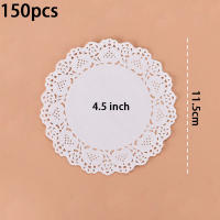 150 Uds. Tapetes de encaje de papel redondos, vajilla decorativa para fiesta, manteles individuales, tapetes de papel blanco, decoración de mesa - details 8
