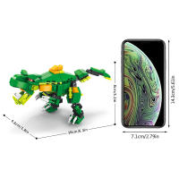 Children's engineering vehicle airplane tank dinosaur assembly toy small particle building block puzzle gift DIY gift boys - details 13