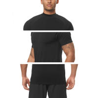 Camiseta de Entrenamiento de Verano para Hombres Cuello Redondo, Material de Poliéster, Estilo Casual de Moda para Gimnasio - details 8