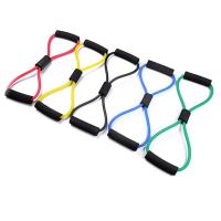 Banda de Yoga para gimnasio, banda de resistencia física, cuerda expansora de pecho de 8 palabras, entrenamiento muscular, bandas elásticas de goma, ejercicio deportivo - details 4
