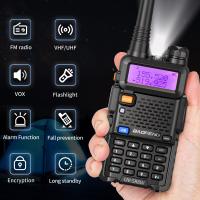 Baofeng-walkie-talkie UV 5R de doble banda, 5W, 8W, Radio bidireccional, Vhf, Uhf, Radio FM, transceptor de mano para caza, 16KM - details 1