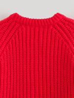 Women Long Sleeve Knit Cardigan Coat Autumn Winter Casual Outerwear Female Single Breasted Red Warm Christmas Sweater - details 10
