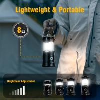 Linterna Solar para acampar, lámpara recargable por USB, luces solares portátiles impermeables para luz de emergencia interior y exterior, 1/4 Uds. - details 1