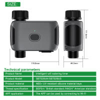 Sistema de riego de jardín WiFi, temporizador de agua de riego inteligente, Control por aplicación, válvula de agua de aspersor temporizado, temporizador programable de 1 zona - details 8