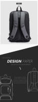 BANGE-Mochila de gran capacidad con carga USB para hombre y mujer, bolso de viaje informal Oxford, resistente al desgaste, a la moda, nuevo estilo - details 16