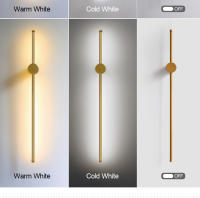 Lámpara LED de pared para decoración del hogar, candelabro moderno de pared largo, accesorio de luz con rotación de 350 ° para dormitorio, sala de estar, sofá de fondo - details 3